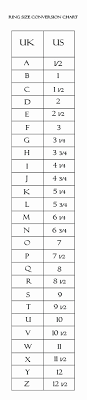 Mens Ring Size Guide Inspirational Ring Size Chart