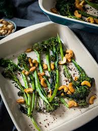 roasted tenderstem broccoli and garlic