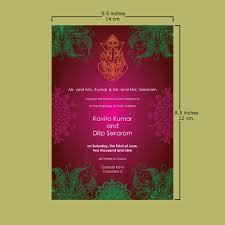 anim8 lk patterned hindu wedding card