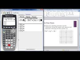 An Ellipse Using Ti Graphing Calculator
