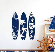 Wall Decal Surfboard Decals Waves Sea