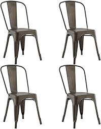 costway set of 4 tolix style dining