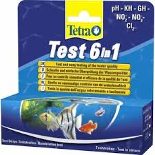 Details About Tetra 6 In 1 25 Strips Ph Kh Gh No2 No3 C12 Tropical Aquarium Multi Test Kit