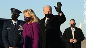 When joe biden raises his hand to take the oath of office, he will replace a president better known for raising his fist, at his inauguration and on january 6. T852pdflmzhoum