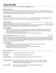 Economics Teacher Resume Example Resume Resource resume example for a elementary teacher