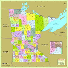 This coupon is your answer! Amazon Com Minnesota County With Zip Code Map 48 W X 48 H Office Products