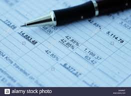 Business Financial Results Calculating Budget Stock Photo