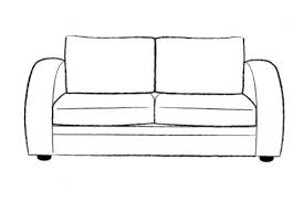 astoria art deco sofa bed