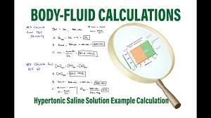 body fluid calculations how to perform