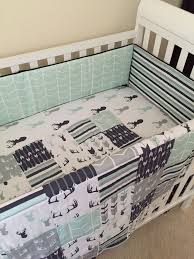 baby boy room nursery deer crib bedding