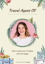 travel agent cv google slides