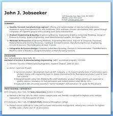 Manufacturing Resume Sample Resume For Manufacturing Jobs