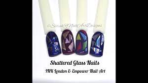 shattered gl nail art tutorial