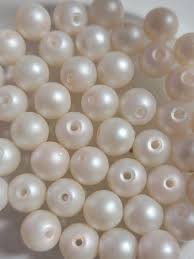 Buy 12 Beads 8mm Off White Pearl Matte