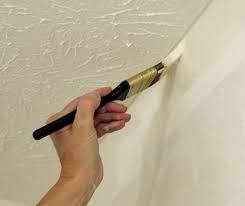 painting popcorn textured ceilings