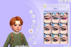 sims makeup 4 kids infant child