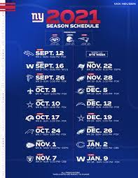 2022 New York Giants Schedule: Complete ...