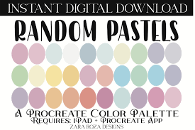 random pastels procreate color palette