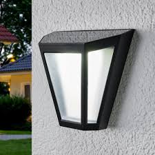 led solar wall light yago frosted