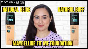maybelline fit me foundation natural