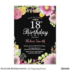 Classic debut invitation card design template in word, psd. Floral 18th Birthday Invitation For Women Zazzle Com Invitaciones Invitaciones De Cumpleanos Invitaciones De Cumpleanos 70