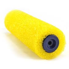 Yellow Paint Roller For Wall Painting