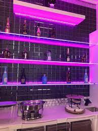 Glass Shelves Using Led Strip Lights