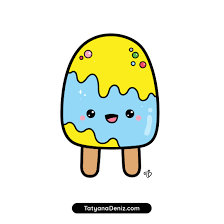 how to draw cute cartoon popsicle with
