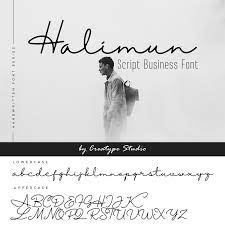 halimun script business font
