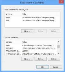 manage environment variables in windows 10