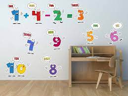 Numbers Kids Wall Decal Classroom