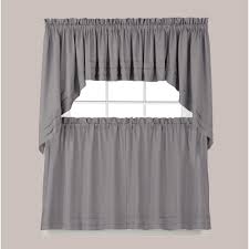 These country swag curtains are also the solution for your extra wide picture window or bay window. Saturday Knight Holden 30 In L Polyester Swag Valance In Dove Grey 2 Pack P7008900030s09 The Home Depot