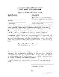 Social Security Disability Appeal Form