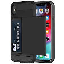Case double sided for phone. Iphone Xs Max Case Anuck Shockproof Iphone Xs Max Wallet Case Card Holder Slot Credit Card Pocket Anti Scratch Hard Shell Soft Rubber Bumper Protective Cover For Iphone Xs Max 6 5 Black Buy