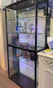 Glass Display Cabinet With Spot