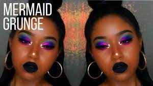 mermaid grunge makeup look bold af