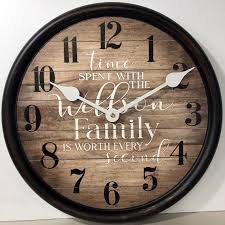 Family Metal Framed Wall Clock