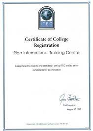 itec certification riga international