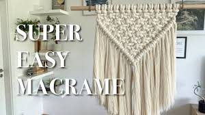 super easy macrame wall hanging ideal