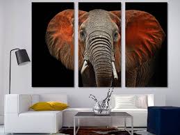 African Elephant Wall Art Animal