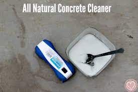 all natural concrete cleaner to remove