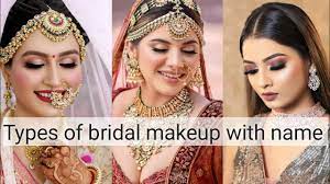types of bridal makeup with name the