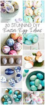 Glue selected spots not so tight (like the tree. 30 Stunning Diy Easter Egg Decorating Ideas The Happy Housie