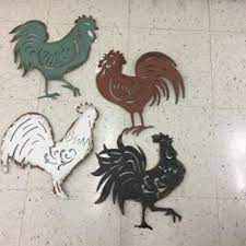 metal rooster wall art burdy