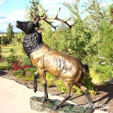 Bronze Deer Garden Statue