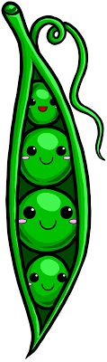 colorful cute cartoon vegetable green