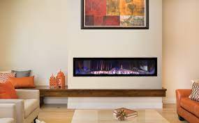 Modern Gas Fireplace With Hand Painted