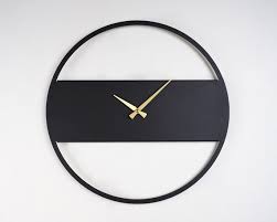 19 Minimalist Wall Clock Silent Metal