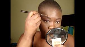 navy smokey eye make up tutorial for black women with dark skin you