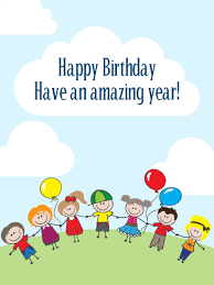 Birthday Party Card For Kids Birthday Greeting Cards By